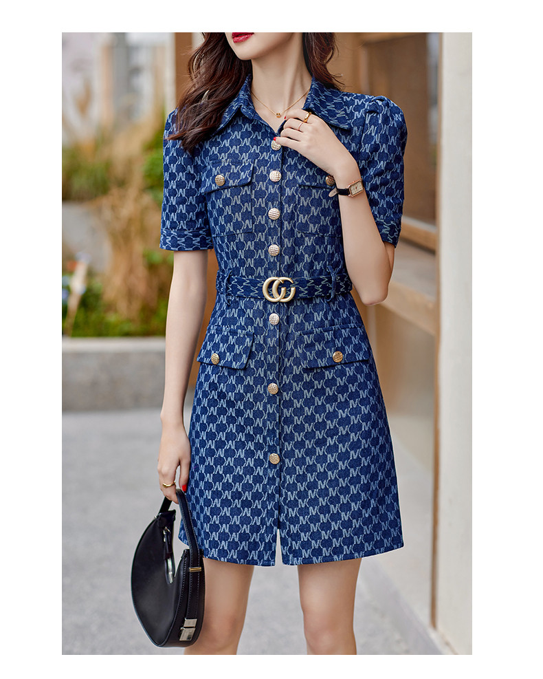 ĐẦM JEAN GUCCI KÈM NỊT CAO CẤP